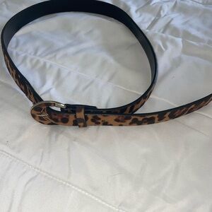 Cheetah print belt